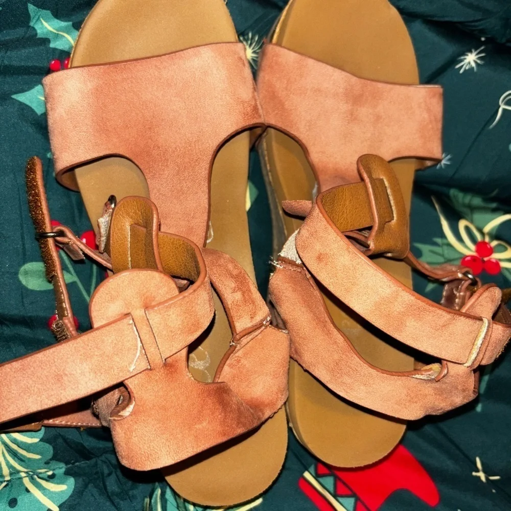 Gypsy Jazz Brown Wedge Sandals